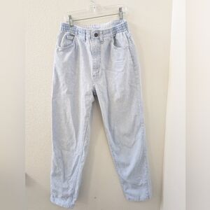 Lee Vintage Lightwash Elastic Waist Jeans 8 Barrel Leg 90s Retro Y2K